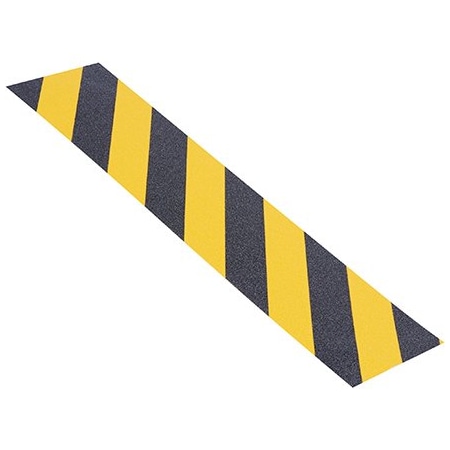 Tape Logic 6'' x 24'' Black/Yellow Heavy Duty Tape Logic  Anti-Slip Treads, 25PK BUY00026451